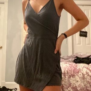 Brand new gray Abercrombie wrap romper